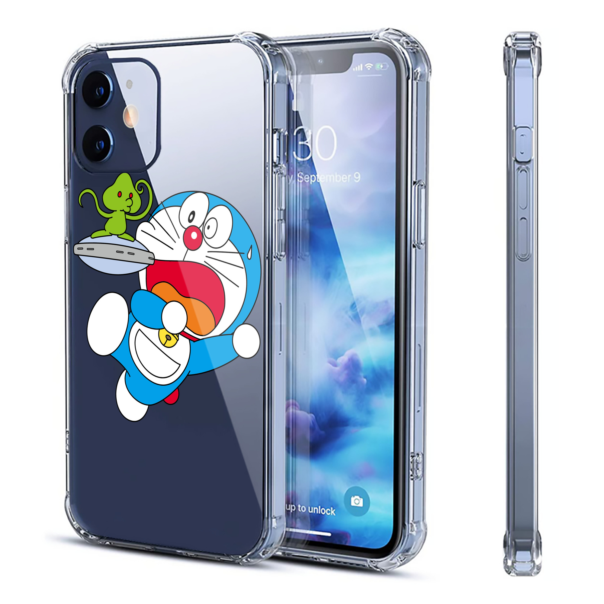 （画像用） ドラえもん Doraemon 【iPhone 12シリーズ対応】透明スマホケース（クリアソフトケース）